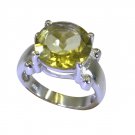 Riyo A Lemon Quartz 925 Solid Sterling Silver Suspended Ring Srlqu60-46031