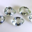 Green amethyst loose Stone 1 Pieces 12 x 16 mm Pear Green faceted Gemstone