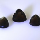 Smoky Quartz loose Stone 1 Pieces 12x14,12x14 mm Trillion Brown faceted Gemston