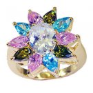 Riyo  Cz 18 Kt Gold Fashion Ecclesiastical Ring Sz 8.5 Gprmucz8.5-116016