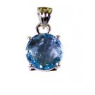 Riyo Blue Topaz Wholesale Silver Supplies Aurora Pendant L 0.5in Spbto-10064