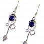 Riyo Lapis Lazuli Wholesale 925 Silver Victorian Earrings L 1.5in Sella-44020