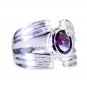 Riyo Garnet Homemade Silver Jewelry Silver Stacking Ring Sz 6 Srgar6-26220