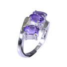 Riyo Amethyst Wholesaler Custom Silver Ring Sz 5.5 Srame5.5-2008