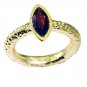 Riyo Garnet 18k Y Gold Plate Birthstones Ring Sz 6 Gprgar6-26002