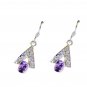 Riyo Amethyst Latest Silver Jewellery Silver Earring Backs L 1.5in Seame-2099