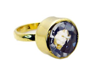 Riyo Crystal Quartz Plated Gold Jewelry Engagement Ring Sz 9 Gprcqu9-18033