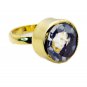 Riyo Crystal Quartz Plated Gold Jewelry Engagement Ring Sz 9 Gprcqu9-18033