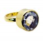 Riyo Crystal Quartz Plated Gold Jewelry Engagement Ring Sz 9 Gprcqu9-18033