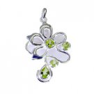Riyo Peridot Silver Prom Jewellery Ballerina Pendants L 1.5in Spper-58012