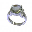Riyo A Green Amethyst 925 Solid Sterling Silver Premium Grade Ring Srgam70-28082