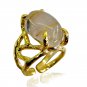 Riyo Rutilated Quartz 18-Kt Gold Plated Regards Ring Jewelry Sz 5 Gprruq5-70001