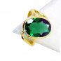 Emerald Cz Gold Plated Jewellery Purity Ring Jewelry