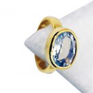 Green Amethyst Gold Plate Jewellery Bridal Rings