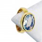 Green Amethyst Gold Plate Jewellery Bridal Rings
