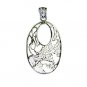 Riyo Plain 925 Solid Sterling Silver Door Knocker Pendant L 1.5in Sppla-120024