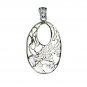 Riyo Plain 925 Solid Sterling Silver Door Knocker Pendant L 1.5in Sppla-120024