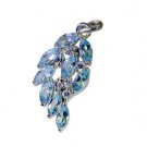 Riyo Blue Topaz Wholesale Gemstone Silver Pendant L 1.5in Spbto-10053