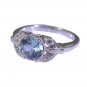 Riyo Blue Topaz India Silver Jewelry Class Ring Sz 7 Srbto7-10027
