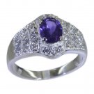 Riyo Purple 925 sterling silver Amethyst Ring engaging luxury jewelry store SRAM