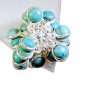 Riyo Turquoise Fine Silver Jewelry Design Your Own Silver Ring Sz 6.5 Srtur6.5-8