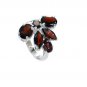 Riyo Garnet Indian Jewelry Silver Silver Twist Ring Sz 7.5 Srgar7.5-26224