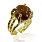 Riyo Tiger Eye Jewellery Gold Plated Thumb Ring Sz 6.5 Gprtey6.5-80008
