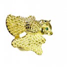 Riyo   Gemstone  18kt Gold Plated Bat Ring Gprbat80-130003