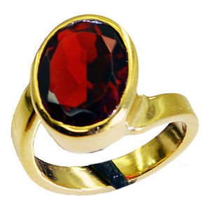 Riyo Ruby Cz Fine Gold Plated Eternity Ring Sz 6 Gprrucz6-104024