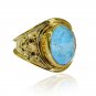 Riyo Turquoise Base Matel Mothers Ring Sz 8 Gprtur8-82211