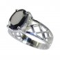 Riyo Red 925 sterling silver Garnet Ring magnetic designer gemstone jewellery SR