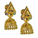 Riyo Plain Gold Plated Plain Earring alluring handmade  stone jewelry GPEJHU-120