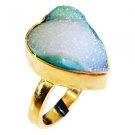 Riyo Druzy Drusy 18 Kt Gold Platings Toe Ring Jewelry Sz 7 Gprdru7-24010