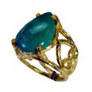 Riyo Turquoise 18.Kt Base Matel Friendship Ring Sz 7 Gprtur7-82176