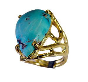 Riyo Turquoise Base Matel Bridal Rings Sz 5 Gprtur5-82163