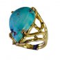 Riyo Turquoise Base Matel Bridal Rings Sz 5 Gprtur5-82163