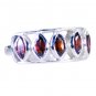 Riyo Garnet Hill Tribe Silver Jewelry Silver Stack Ring Sz 8 Srgar8-26219