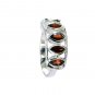 Riyo Garnet Hill Tribe Silver Jewelry Silver Stack Ring Sz 8 Srgar8-26219