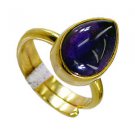 Amethyst 18-Kt Y Gold Plated Promise Ring