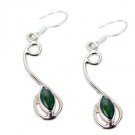 Riyo Malachite 92.5 Sterling Silver Silver Earring Wires L 1.5in Semal-48009