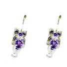 Riyo Amethyst Modern Silver Jewelry Silver Earring Posts L 1.5in Seame-2102