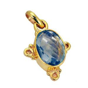 Riyogems Green Amethyst 18 Kt Gold Platings Flower Pendant L 1.2in Gppgam-28009