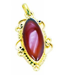 Riyogems Red Onyx Rhodium Plate Religious Pendants L 1.5in Gppron-66025