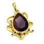 Riyogems Red Onyx 18c Gold Plated Promise Pendants L 1.5in Gppron-66021