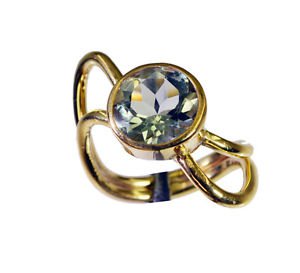 Riyo Green Amethyst 18c Gold Plating Wedding Bands Sz 9 Gprgam9-28077