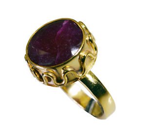 Riyo Indi Ruby 18c Gold Polish Nice Ring Sz 7 Gpriru7-34074
