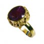 Riyo Indi Ruby 18c Gold Polish Nice Ring Sz 7 Gpriru7-34074