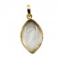 chocolate-box Crystal Quartz Gold Plated White Pendant wholesale L-1 US