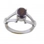 divine Garnet 925 Sterling Silver Red Ring gemstones L-1in US 5,6,7,8