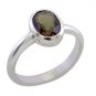symm 1pcetrical Smoky Quartz 925 Sterling Silver Brown Ring handmade L-1in US 5